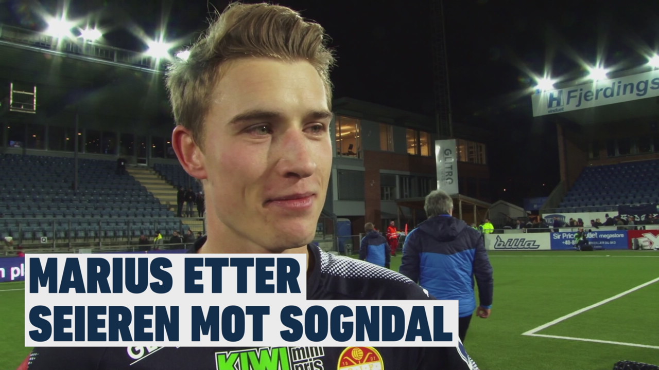 Marius Høibråten etter Sogndal-seieren